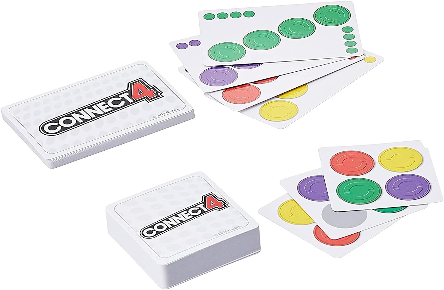 Hasbro Gaming Connect 4 Card Game for Kids, 2-4 Players 4-in-A-Row Game, Fun Summer Activities, Vacation Travel Essentials, Ages 8+