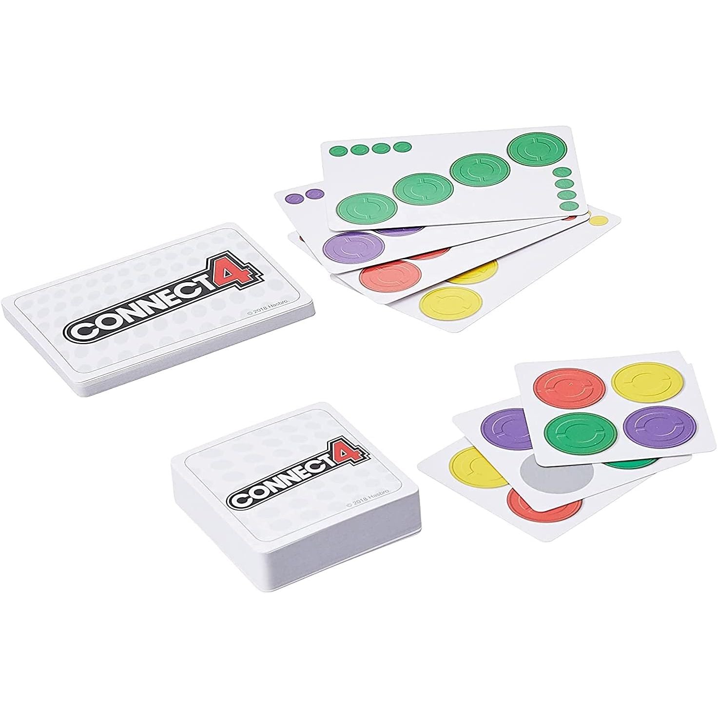 Hasbro Gaming Connect 4 Card Game for Kids, 2-4 Players 4-in-A-Row Game, Fun Summer Activities, Vacation Travel Essentials, Ages 8+