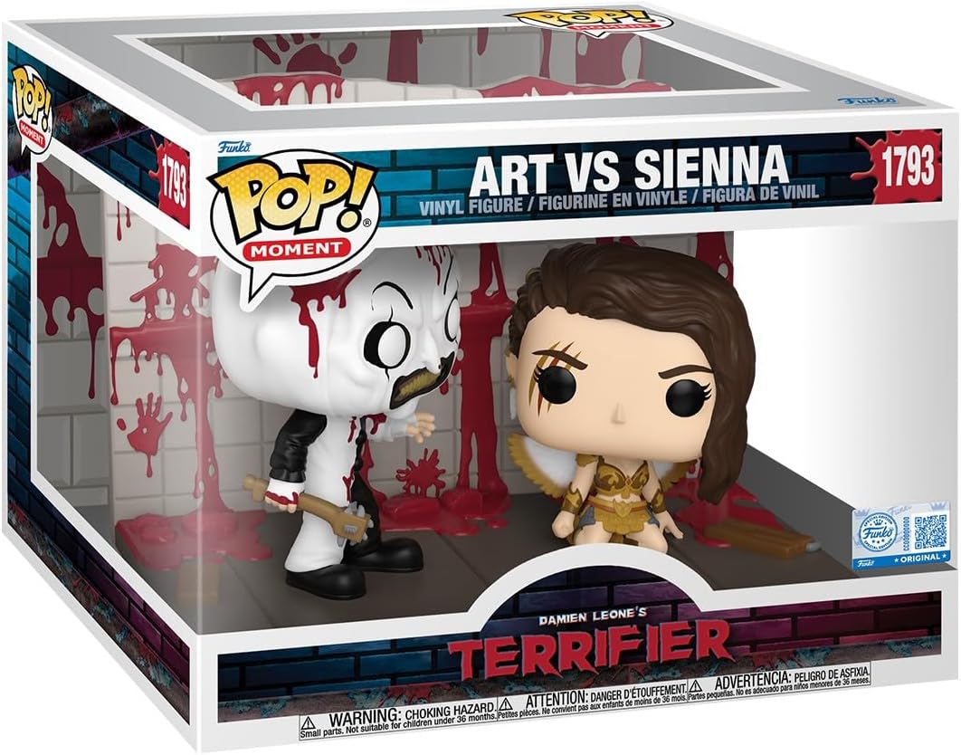Funko Pop! Moments: Terrifier 2 - Art vs Sienna - Amazon Exclusive - Collectable Vinyl Figure - Gift Idea - Official Merchandise - Horror Fans - Model Figure for Collectors and Display