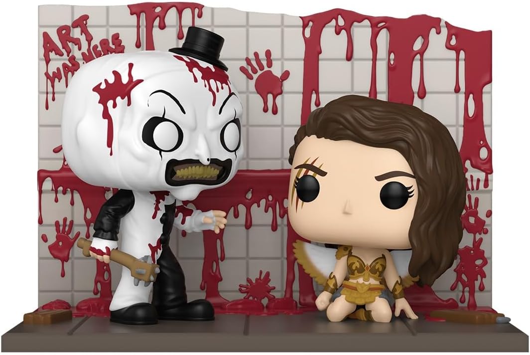 Funko Pop! Moments: Terrifier 2 - Art vs Sienna - Amazon Exclusive - Collectable Vinyl Figure - Gift Idea - Official Merchandise - Horror Fans - Model Figure for Collectors and Display