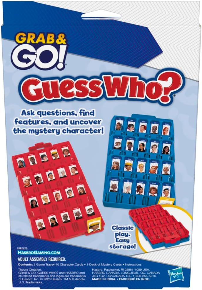 Grab 'N GO Travel Game Guess WHO?