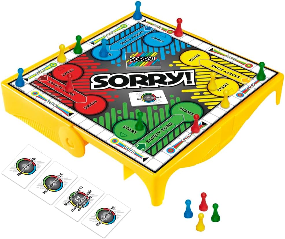 Hasbro Gaming Sorry! Grab and Go Travel-Sized Board Game