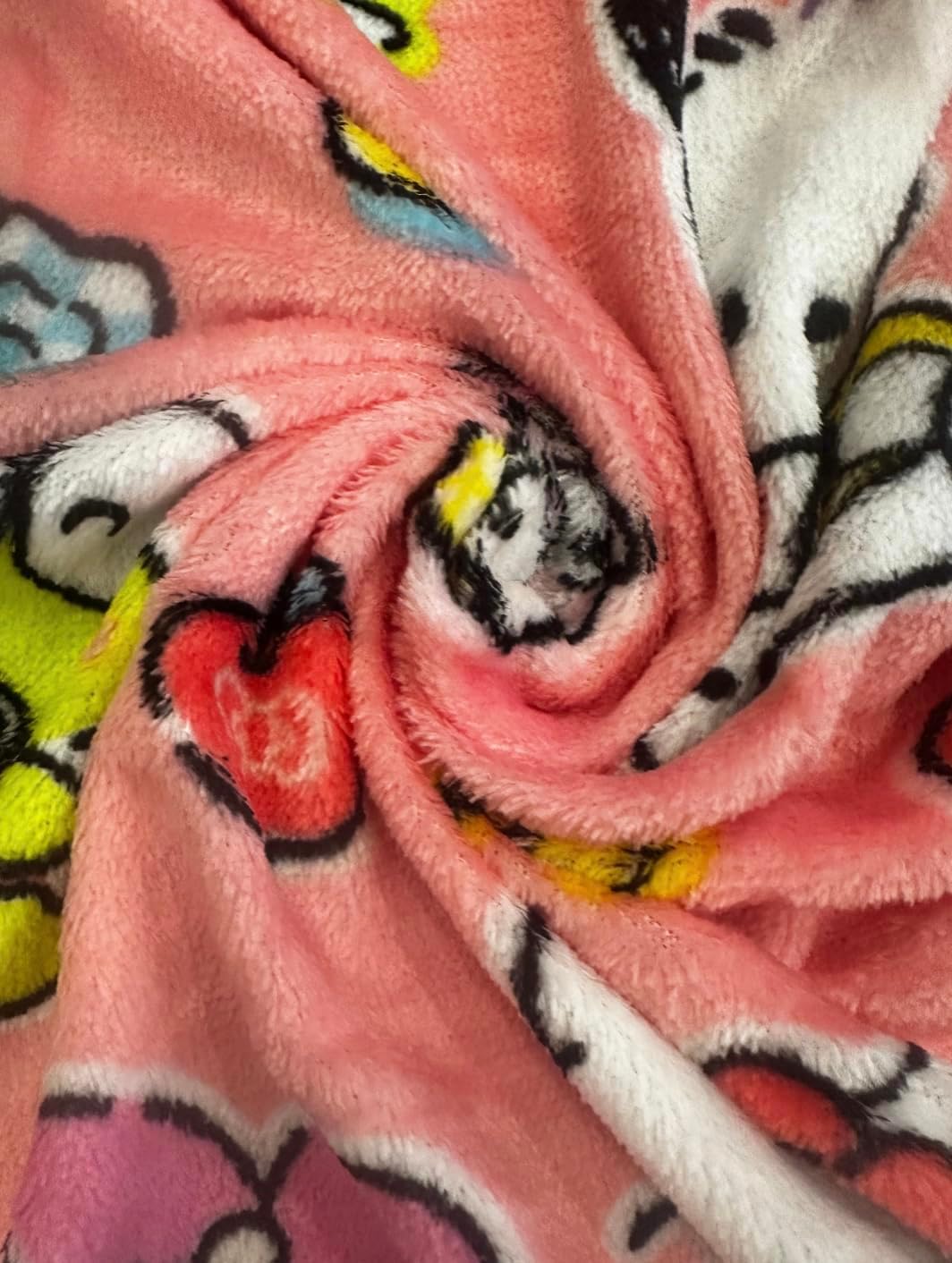 Hello Kitty & Friends Soft Silky Fleece Throw, 40"x50", Kids Blanket, Sweetest Friends