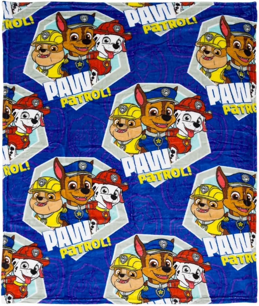 Paw Patrol Super Soft Polyester Silk Touch Throw Blanket, 40 x 50 Inches