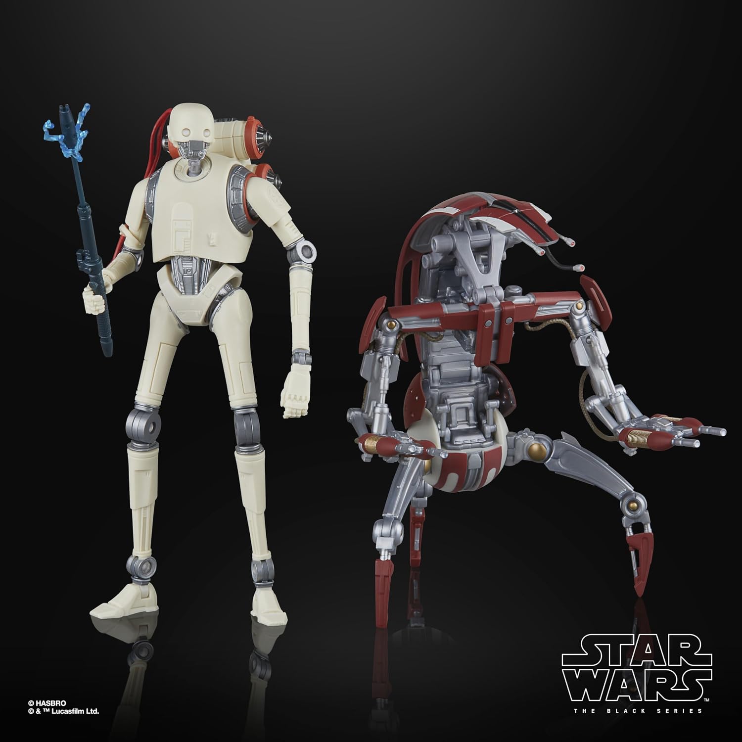 STAR WARS The Black Series KX Security Droid Enforcer & Droideka, Jedi: Survivor Gaming Greats Collectible 6 Inch Action Figure 2-Pack (Amazon Exclusive) | Jedi: Survivor, Gaming Greats Collectible, 6 Inch Action Figure, Amazon Exclusive
