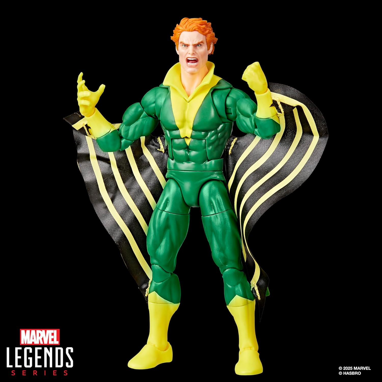 Marvel Legends Series Banshee, Giant-Size X-Men #1 (1975) Comics-Inspired Collectible 6-Inch Scale Action Figure with Character-Sized Comic Accessory