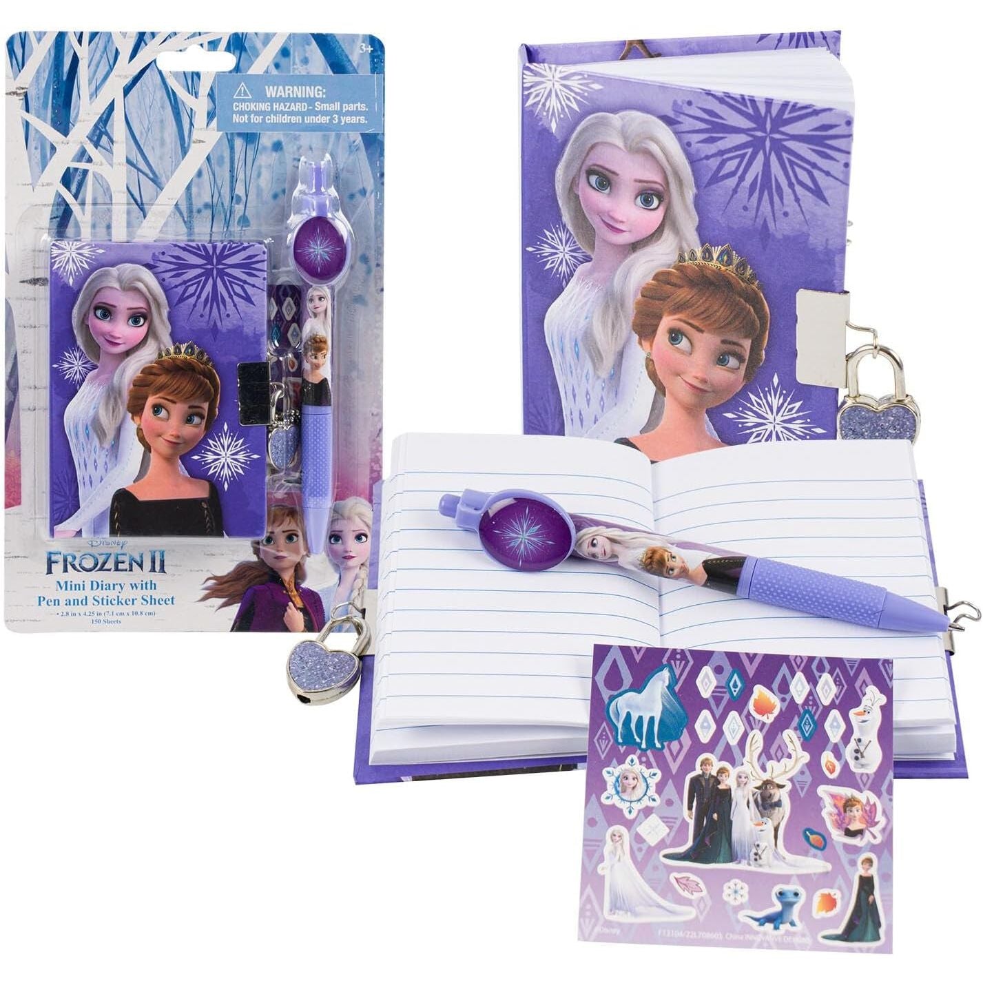 Innovative Designs Frozen 2 Mini Diary with Stickers and Pen