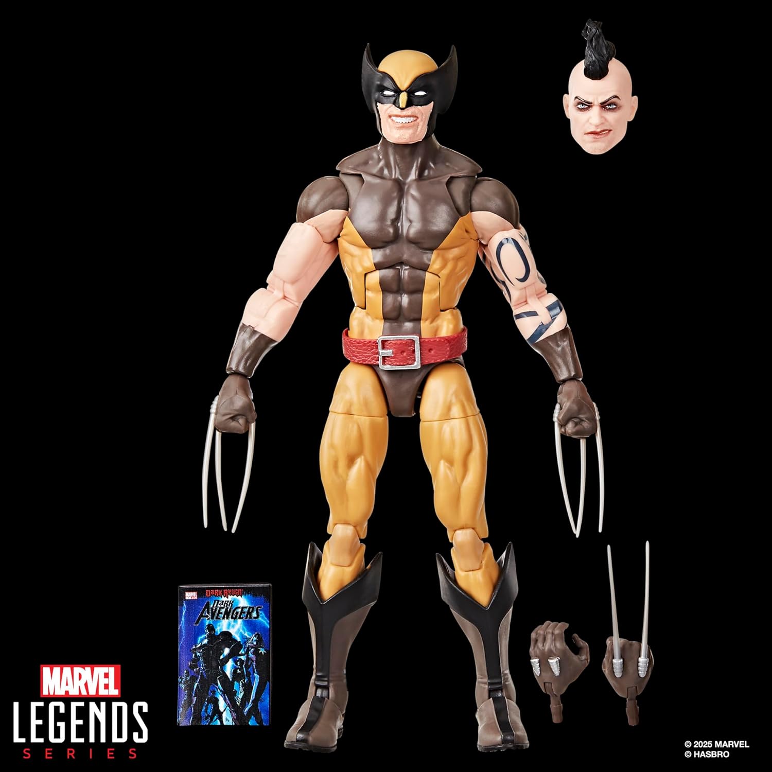 Marvel Legends Series Daken (Wolverine), Dark Avengers #1 (2009) Comics-Inspired Collectible 6-Inch Scale Action Figure with Character-Sized Comic Accessory
