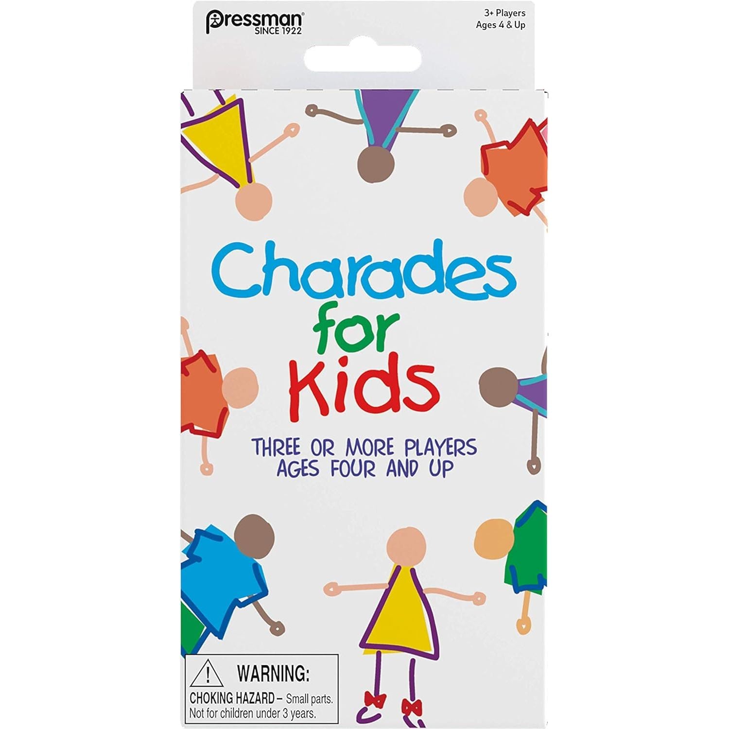 Pressman Charades for Kids Peggable - No Reading Required Family Game Multicolor ,5"