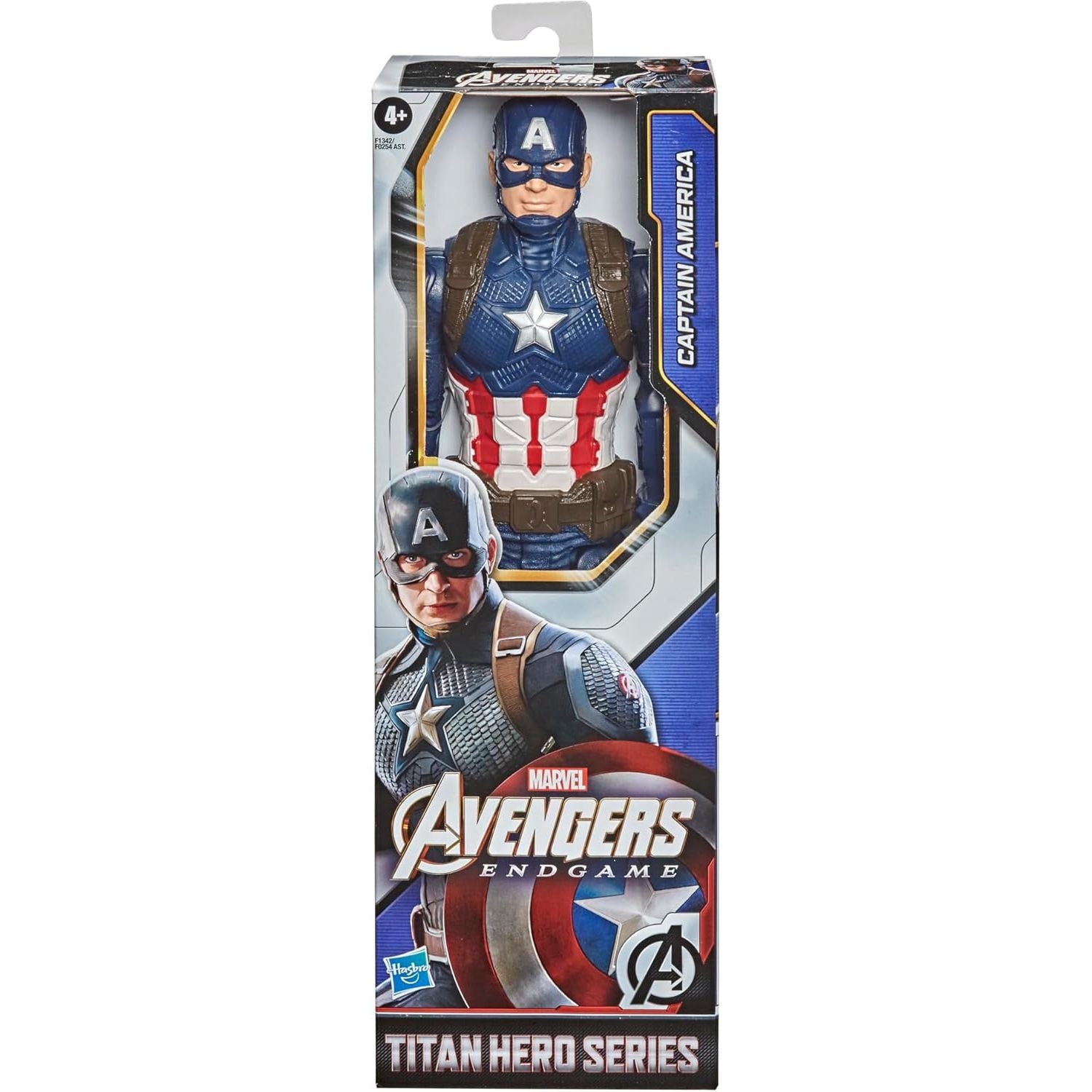 Marvel Avengers Titan Hero Series Collectible 12-Inch Captain America Action Figure, Toy for Ages 4 and Up