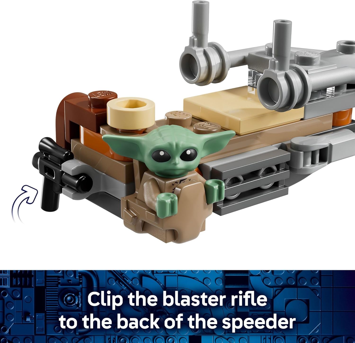 LEGO Star Wars The Mandalorian & Grogu’s Speeder Bike Building Toy for Boys & Girls - Pretend Play Space Vehicle W/2 Star Wars Character Figures for Kids, Ages 6+ - Gift Idea for Birthdays - 75436