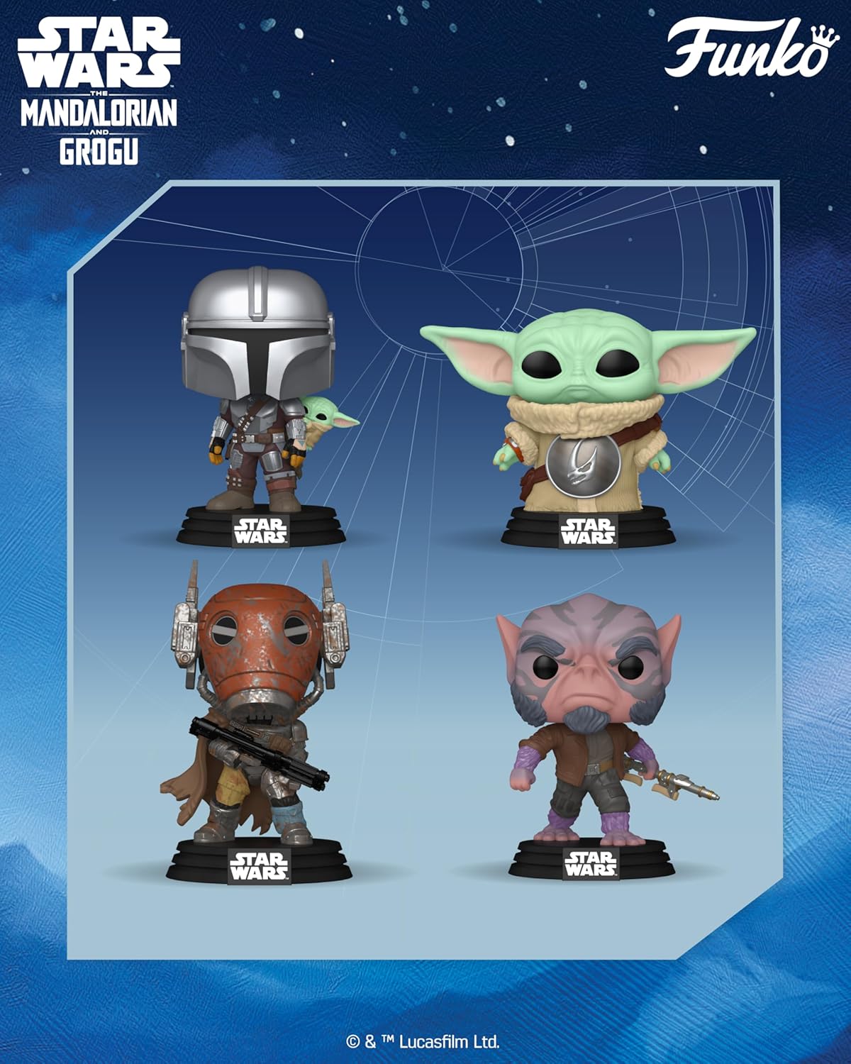 Funko Pop! Star Wars: Mandalorian & Grogu - Grogu - Collectable Vinyl Figure - Gift Idea - Official Merchandise - Toys for Kids & Adults - Star Wars Fans - Model Figure for Collectors and Display