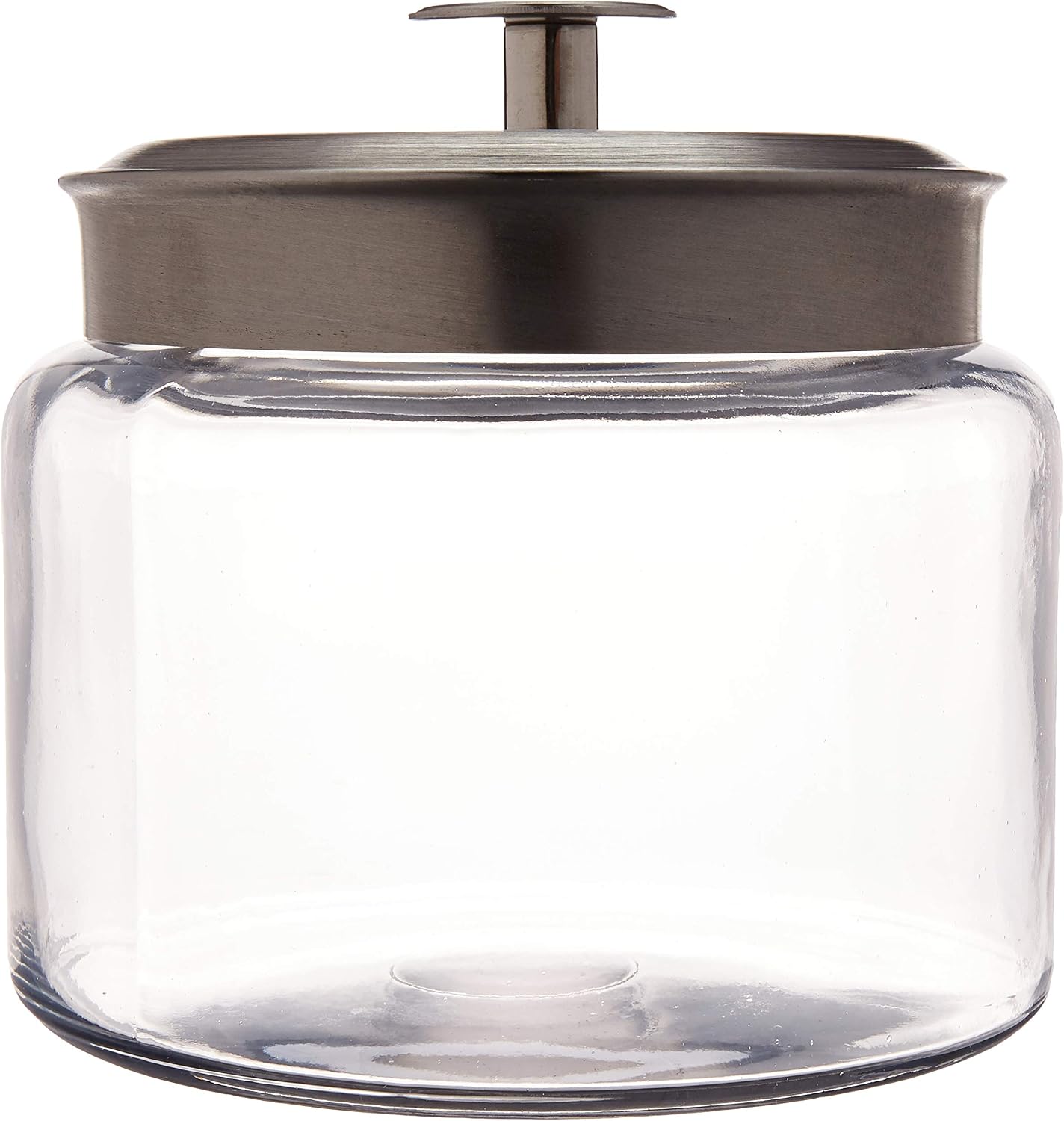 Anchor Montana Jar with Brushed Aluminum Metal Cover, 64 oz.