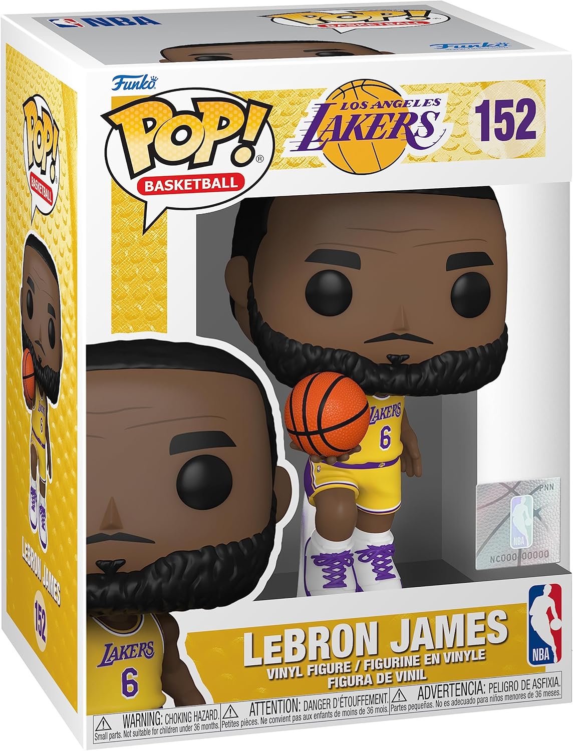 Funko Pop! NBA: Los Angeles Lakers - Lebron James - Collectable Vinyl Figure - Gift Idea - Official Merchandise - Toys for Kids & Adults - Sports Fans - Model Figure for Collectors and Display