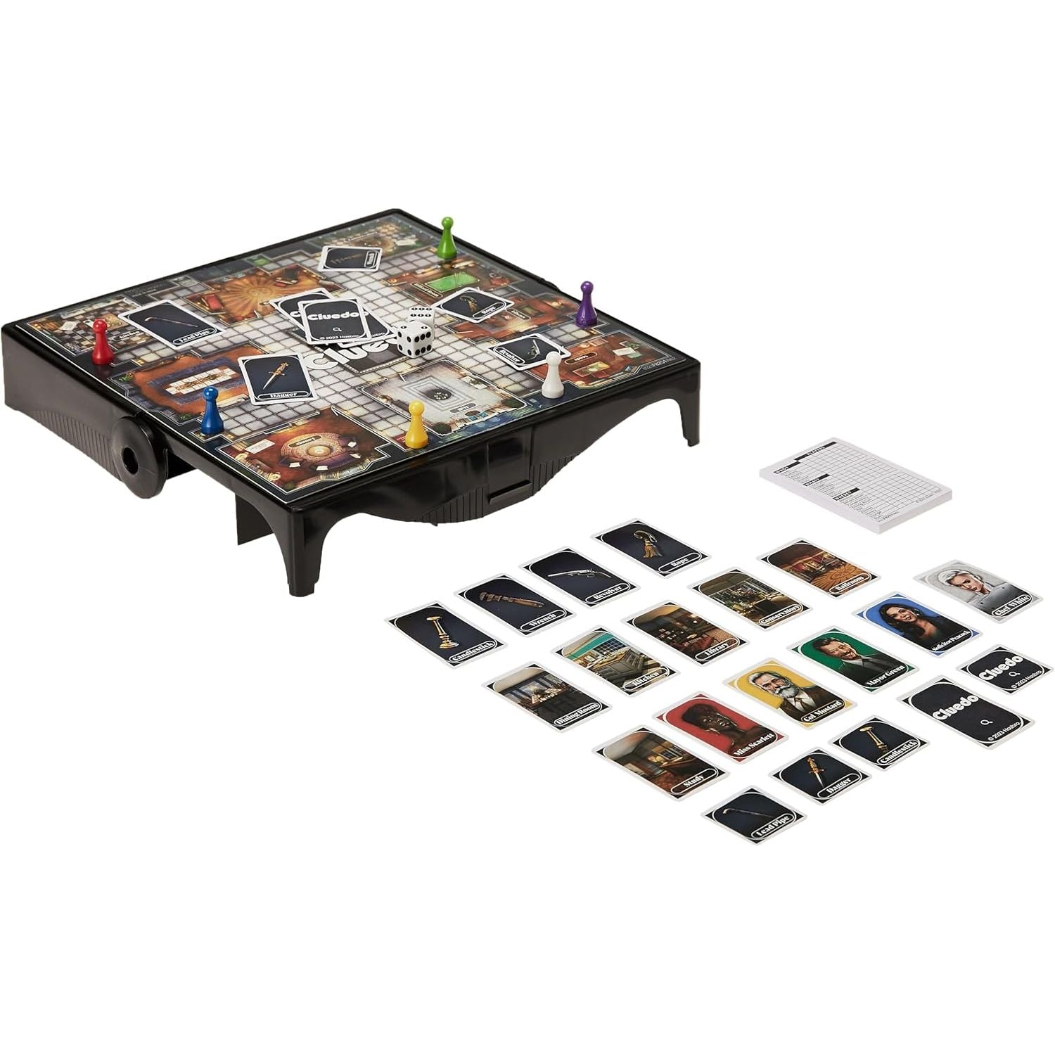 Hasbro Clue Grab and Go Game for Ages 8 and Up, Portable Game for 3-6 Players, Travel Game for Kids