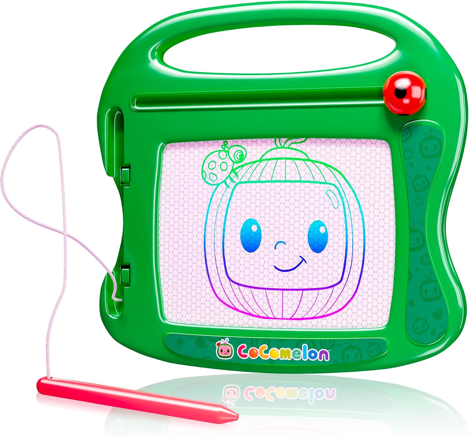 Lollipop Magnetic Board Cocomelon Travel Sketcher | Drawing Pad for Kids with Magnetic Pen - Creative Play on the Go Great Cocomelon Toys for Girls and Boys