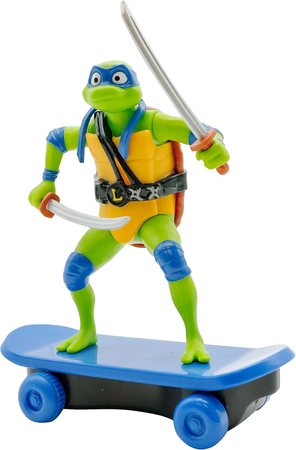 Teenage Mutant Ninja Turtles 5" Sewer Shredders Leonardo Movie Edition, Ages 3+, Pretend Play Toy Figure Playsets, Shred and Battle with TMNT Skate Toy!