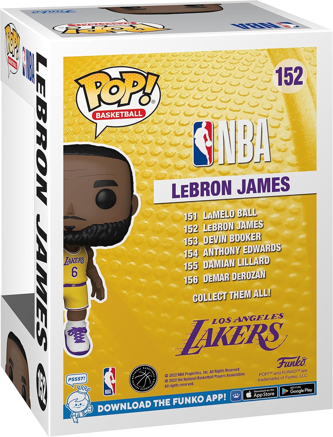 Funko Pop! NBA: Los Angeles Lakers - Lebron James - Collectable Vinyl Figure - Gift Idea - Official Merchandise - Toys for Kids & Adults - Sports Fans - Model Figure for Collectors and Display