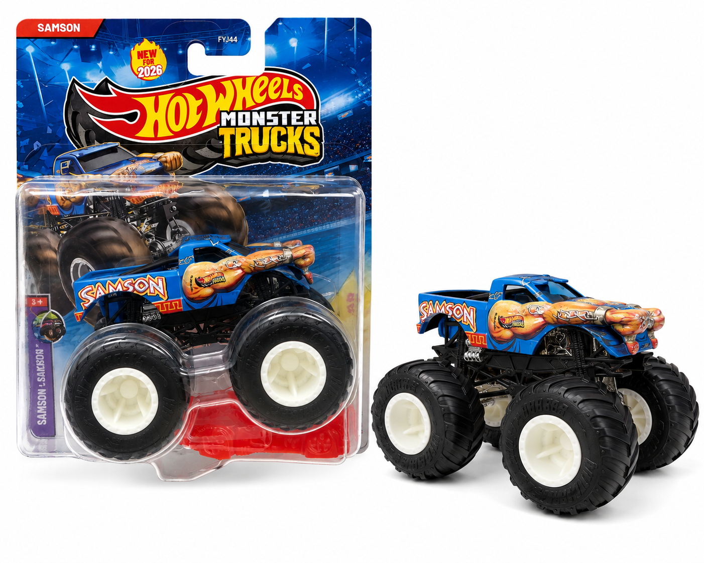 Matchbox Hot Wheels Monster Trucks Samson (Blue) Leading Legends 3/5
