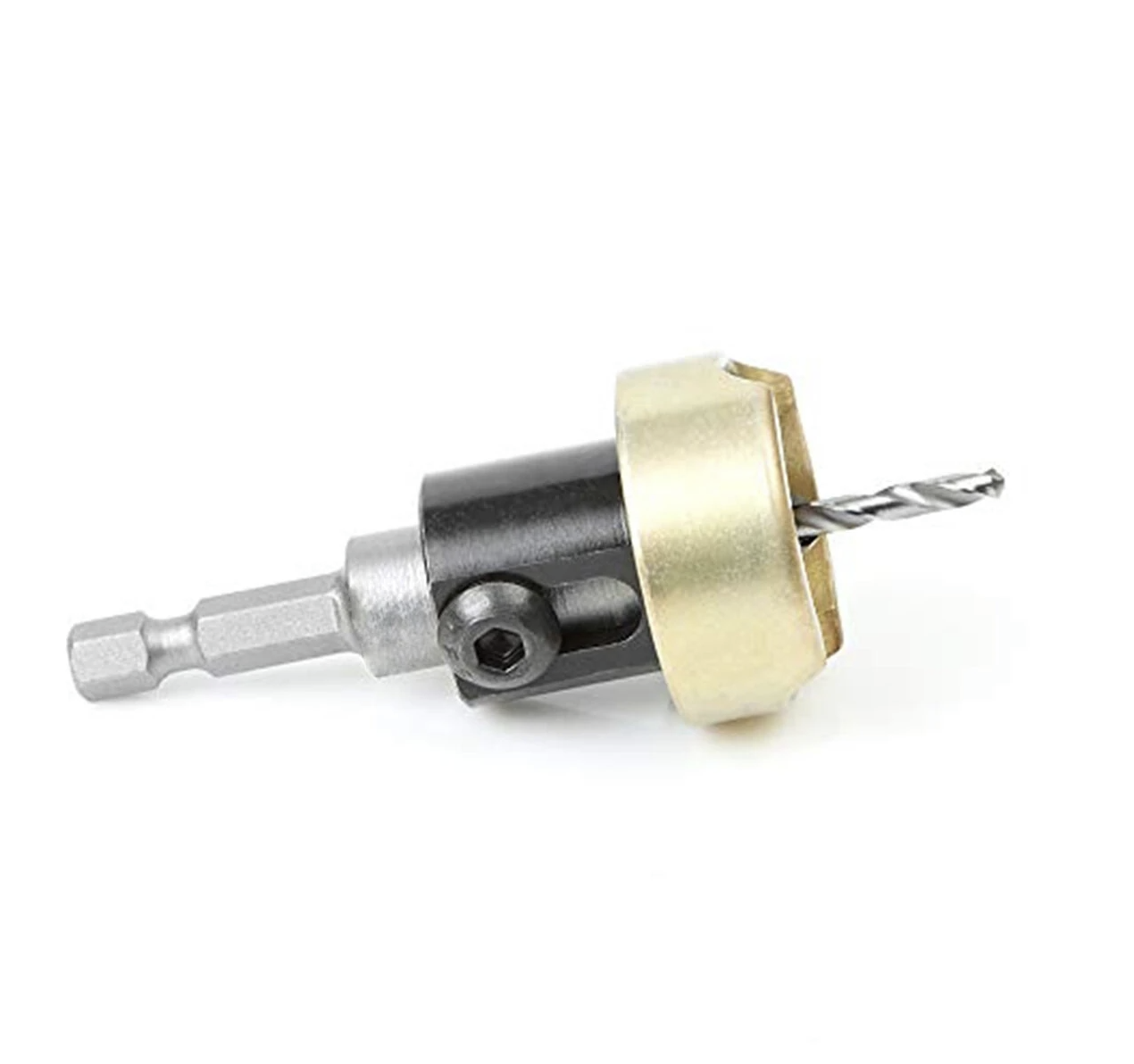 82 Degree Woodworking Countersink Drill Bits Carbide Tipped with Adjustable Depth Stop No Thrust Ball Bearing