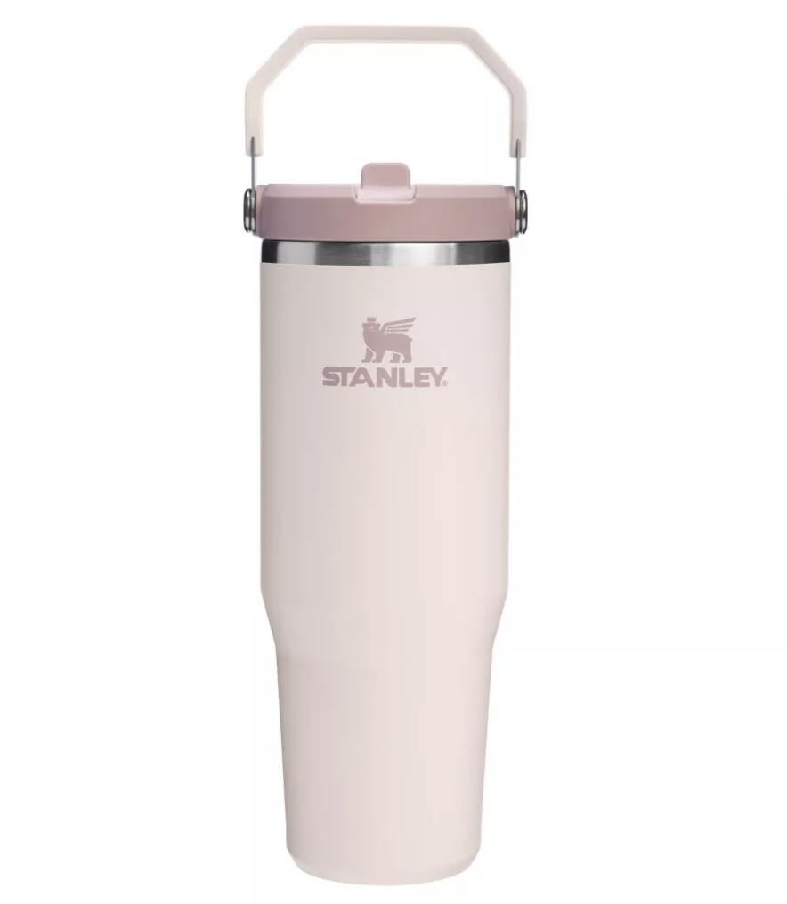 Stanley 30 oz Stainless Steel Ice Flow 2.0 Flip Straw Tumbler Rose Quartz