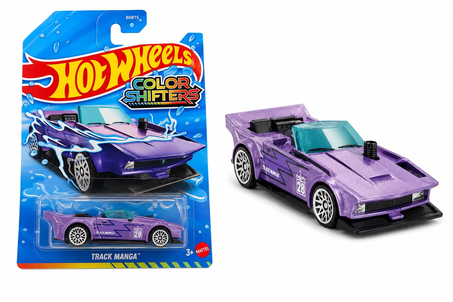 Hot Wheels Color Shifter Track Manga for 3 Years & Above (Purple)