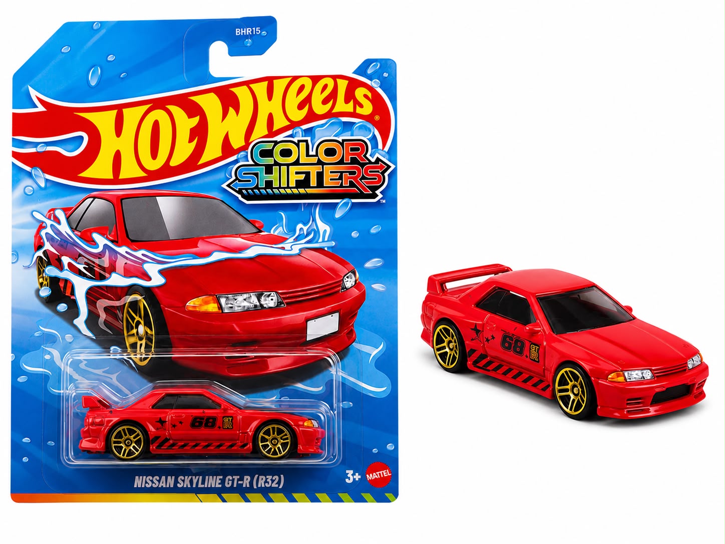 Hot Wheels Color Shifters Nissan Skyline GT-R (Red) for Ages 3 and Up