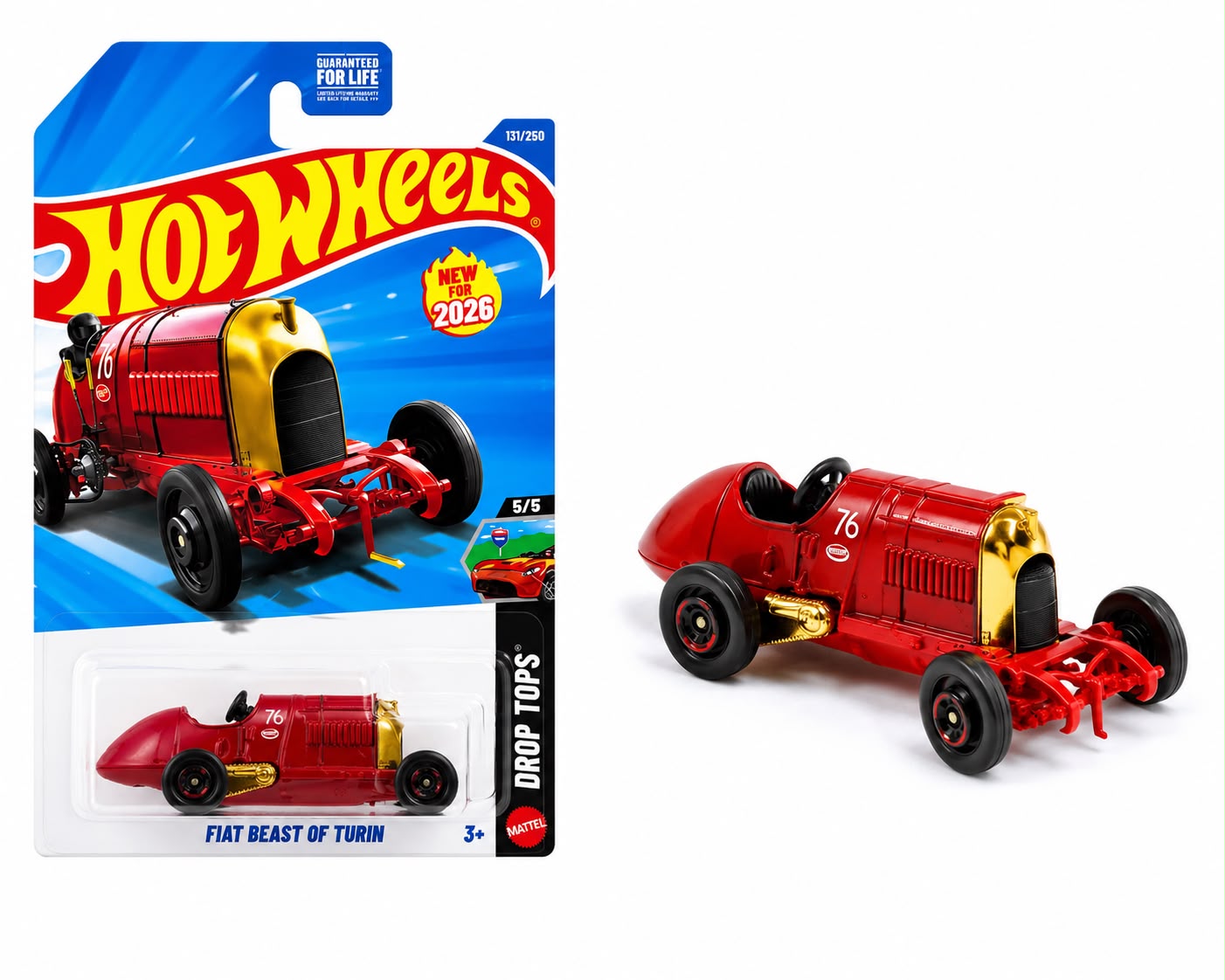 Hot Wheels Original Die-Cast Toy Car (Fiat beast of turn) – Authentic Collectible Vehicle for Kids & Collectors