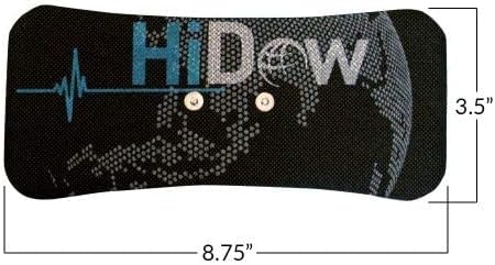 HiDow Electrode Gel Pads for Lower Back/Shoulder 3.5 mm TENS Unit STEM and EMS Units