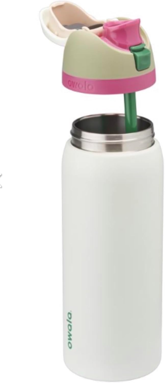 Owala Stainless Steel Water Bottle with Flip-Top Lid, Mint Alpine Sport, 32 Oz