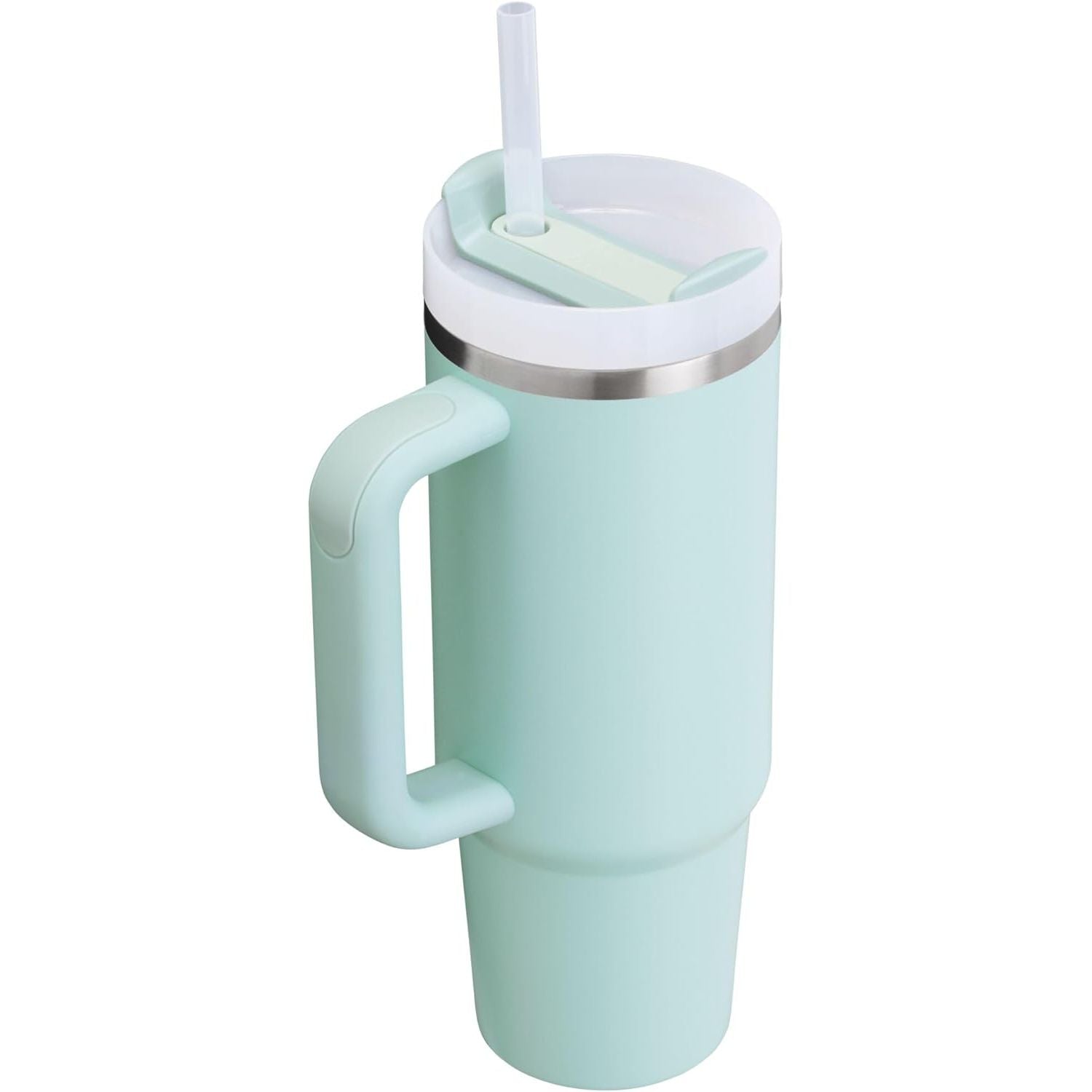 STANLEY Quencher H2.0 Tumbler with Handle and Straw 30 Ounces | Flowstate 3-Position Lid | Cup Holder Compatible for Travel | Insulated Stainless Steel Cup | BPA-Free | Seafoam