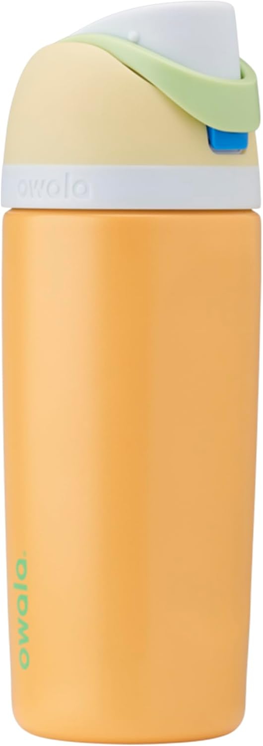 Owala Kids FreeSip Insulated Stainless Steel Water Bottle with Straw for Sports, Travel, and School, BPA-Free Sports Water Bottle, 16 oz, Treasure Hunt