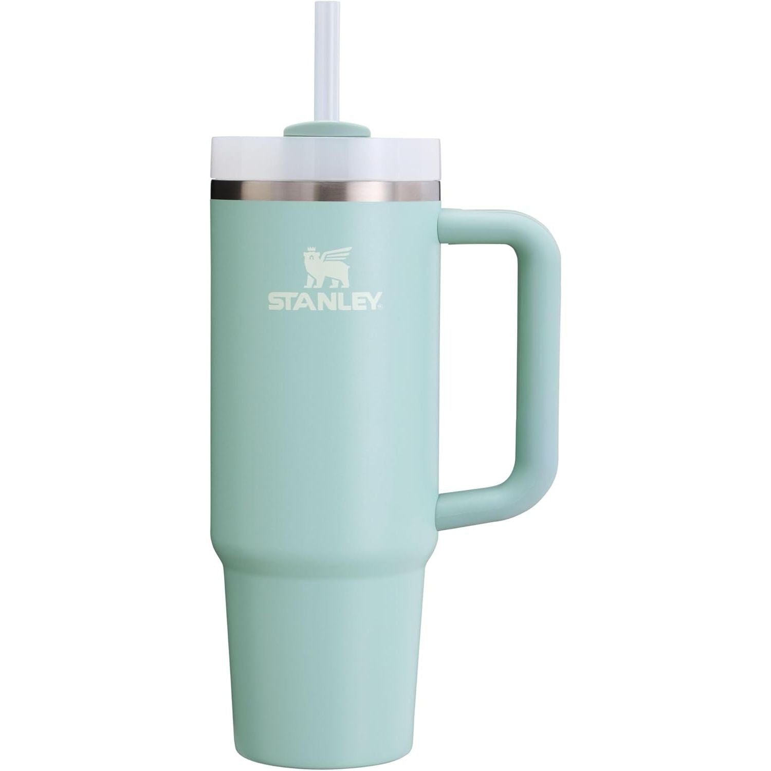 STANLEY Quencher H2.0 Tumbler with Handle and Straw 30 Ounces | Flowstate 3-Position Lid | Cup Holder Compatible for Travel | Insulated Stainless Steel Cup | BPA-Free | Seafoam