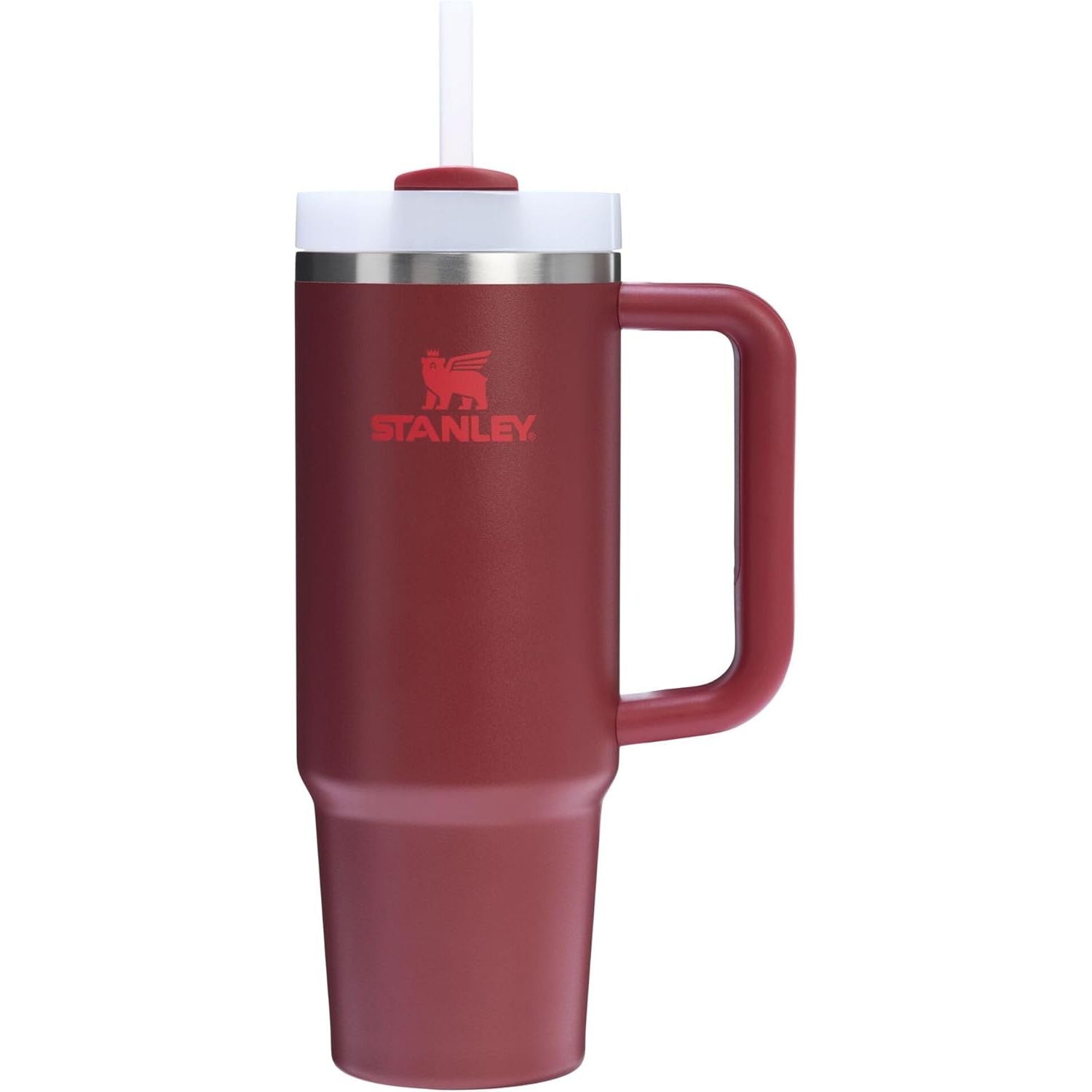 STANLEY Quencher H2.0 Tumbler with Handle and Straw 30 oz | Flowstate 3-Position Lid | Cup Holder Compatible for Travel | Insulated Stainless Steel Cup | BPA-Free | Cranberry