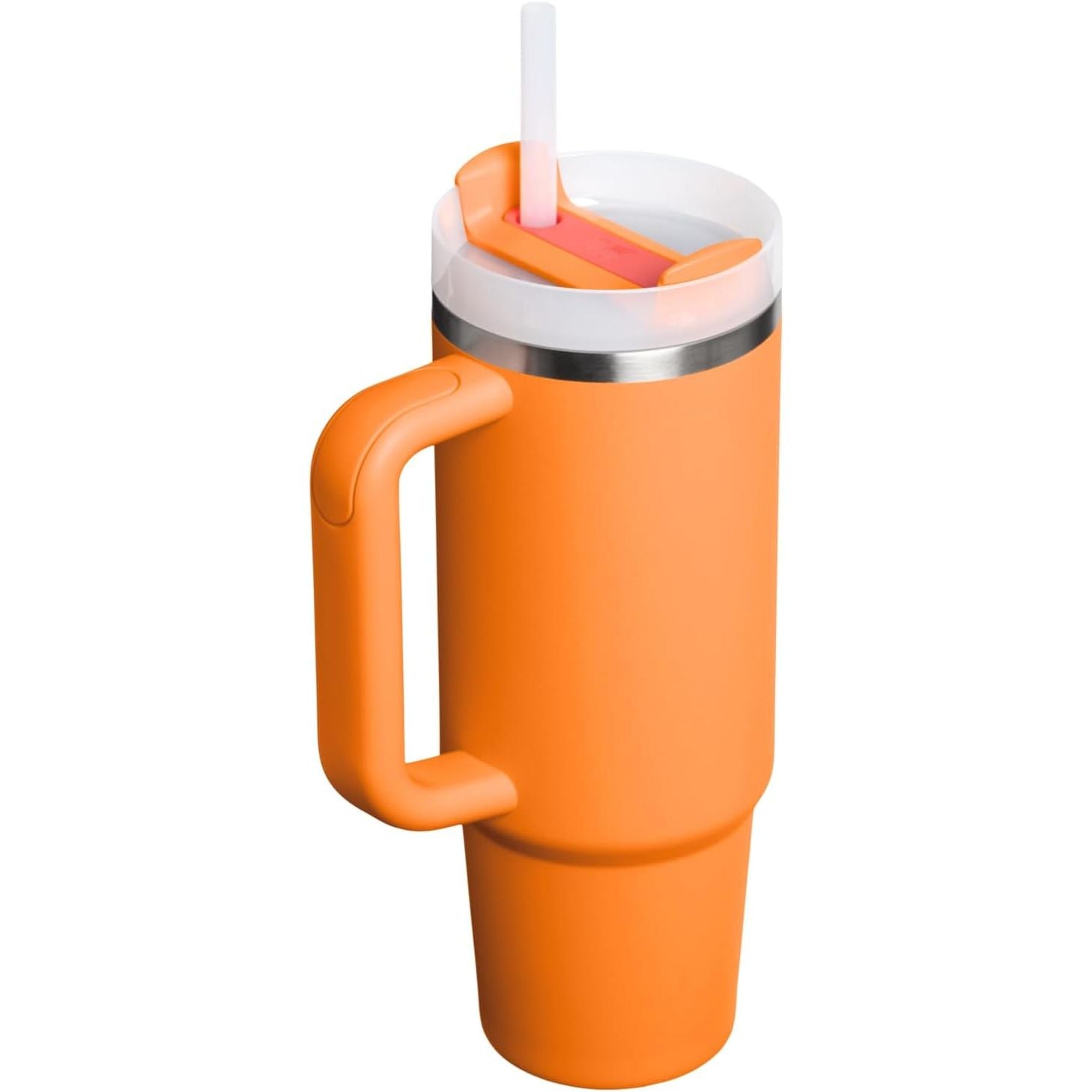 STANLEY Quencher H2.0 Tumbler with Handle and Straw 30 oz | Flowstate 3-Position Lid | Cup Holder Compatible for Travel | Insulated Stainless Steel Cup | BPA-Free | Goldenrod Coral
