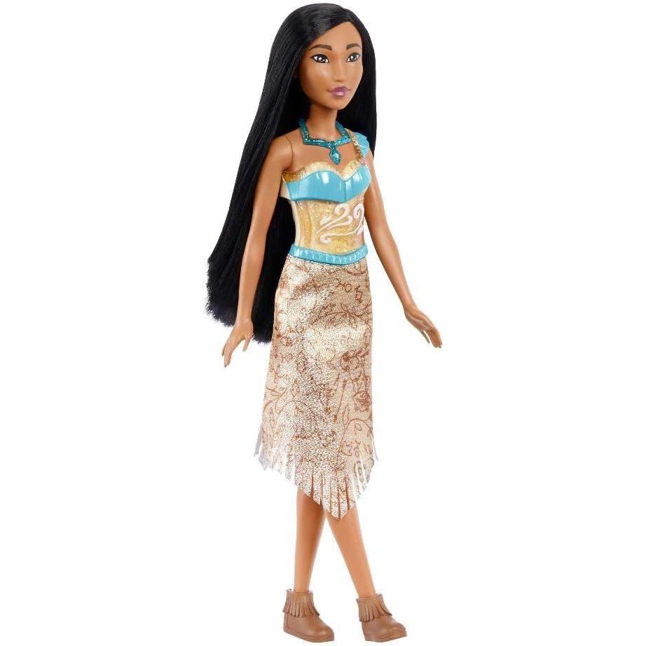 Mattel Disney Princess Pocahontas Doll in Sparkling Fashion with Removable Skirt, Necklace and Shoes, Posable & Collectible, Inspired by Movie