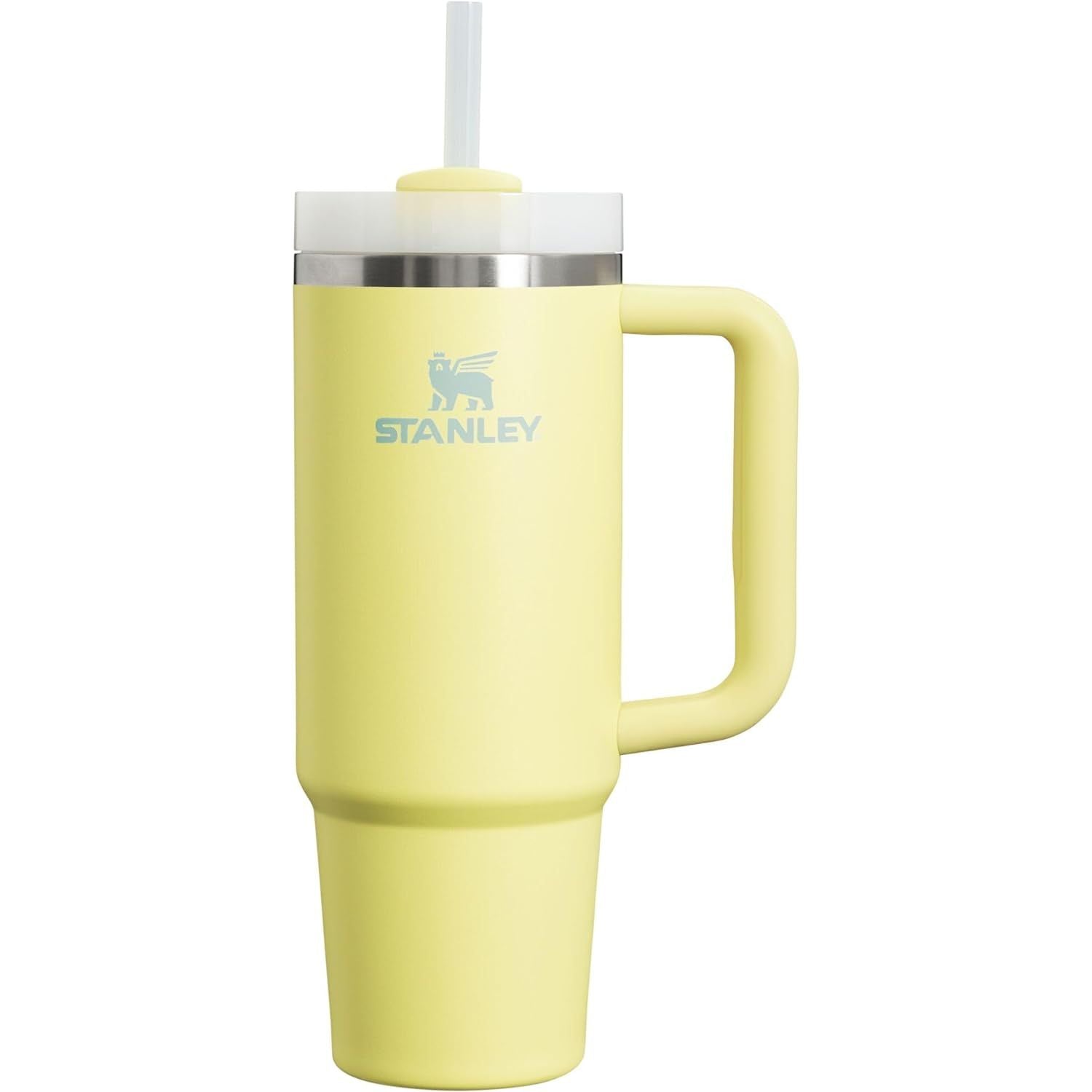 STANLEY Quencher H2.0 Tumbler with Handle and Straw 30 oz | Flowstate 3-Position Lid | Cup Holder Compatible for Travel | Insulated Stainless Steel Cup | BPA-Free | Pomelo