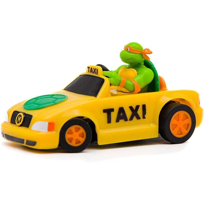Teenage Mutant Ninja Turtles Toy, Michelangelo Micro Shell Racer Vehicle, TMNT Ninja Racing Toy for Kids, Classic Edition for Kids, Ages 3+