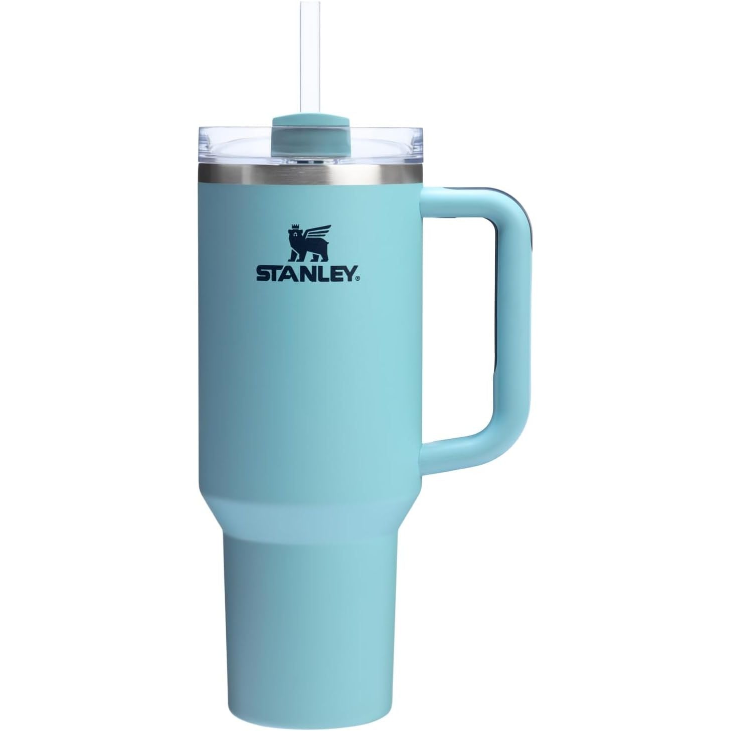 STANLEY Quencher H2.0 Tumbler with Handle and Straw 40 Fluid Ounces | Flowstate 3-Position Lid | Cup Holder Compatible for Travel | Insulated Stainless Steel Cup | BPA-Free | Agave