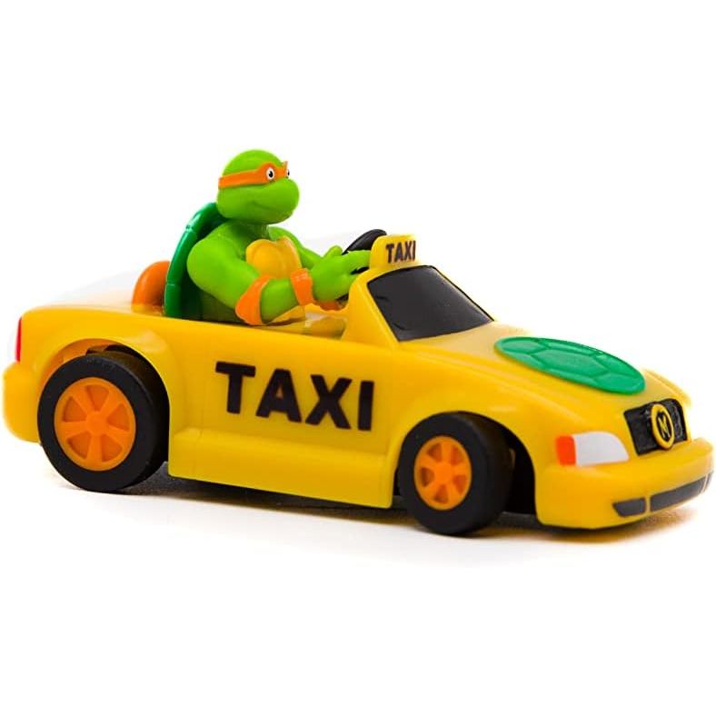 Teenage Mutant Ninja Turtles Toy, Michelangelo Micro Shell Racer Vehicle, TMNT Ninja Racing Toy for Kids, Classic Edition for Kids, Ages 3+