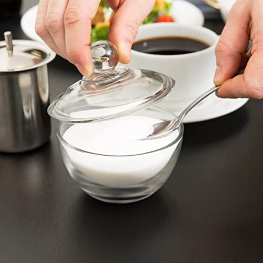 Anchor Hockings Brand Anchor Hocking Presence Glass Sugar Bowl with Lid, 1-Pack, Clear