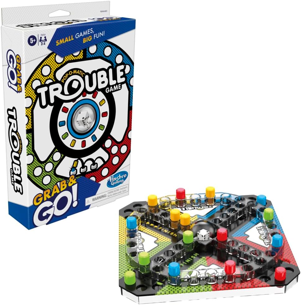 Hasbro B1003 Pop-O-Matic Trouble Grab and Go Game