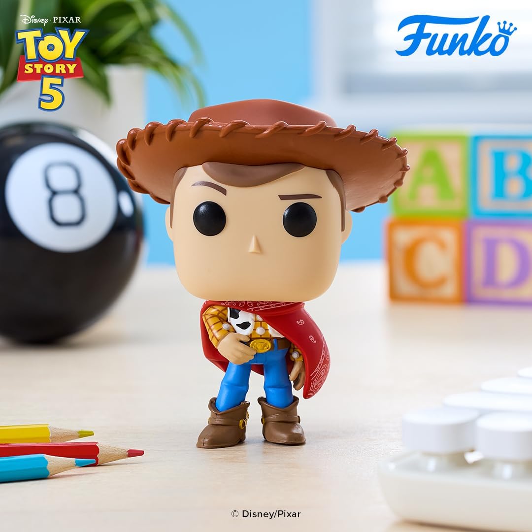 Funko Pop! Disney: Toy Story 5 - Woody - Collectable Vinyl Figure - Gift Idea - Official Merchandise - Toys for Kids & Adults - Disney Fans - Model Figure for Collectors and Display