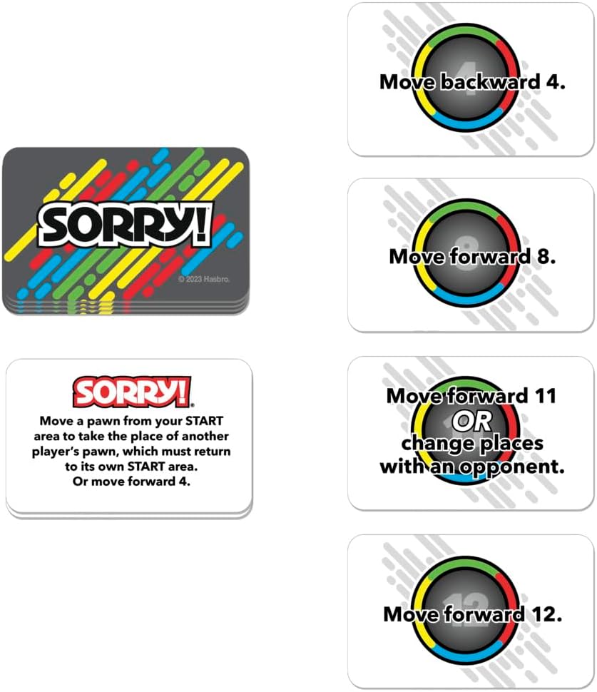 Hasbro Gaming Sorry! Grab and Go Travel-Sized Board Game