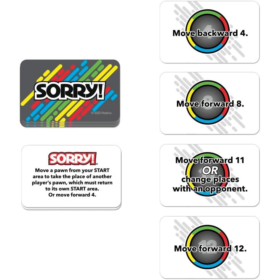 Hasbro Gaming Sorry! Grab and Go Travel-Sized Board Game