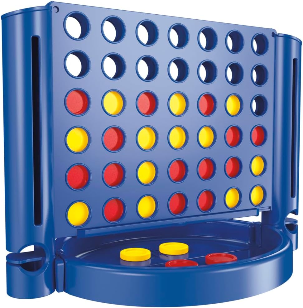 Connect 4 Portable Game for Ages 6 and Up, Grab and Go, 2 Players, Compact, Travel Size