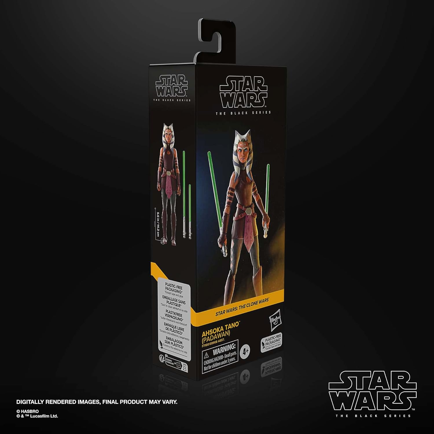STAR WARS The Black Series Ahsoka Tano (Padawan), The Clone Wars 6-Inch Action Figures, Ages 4 and Up