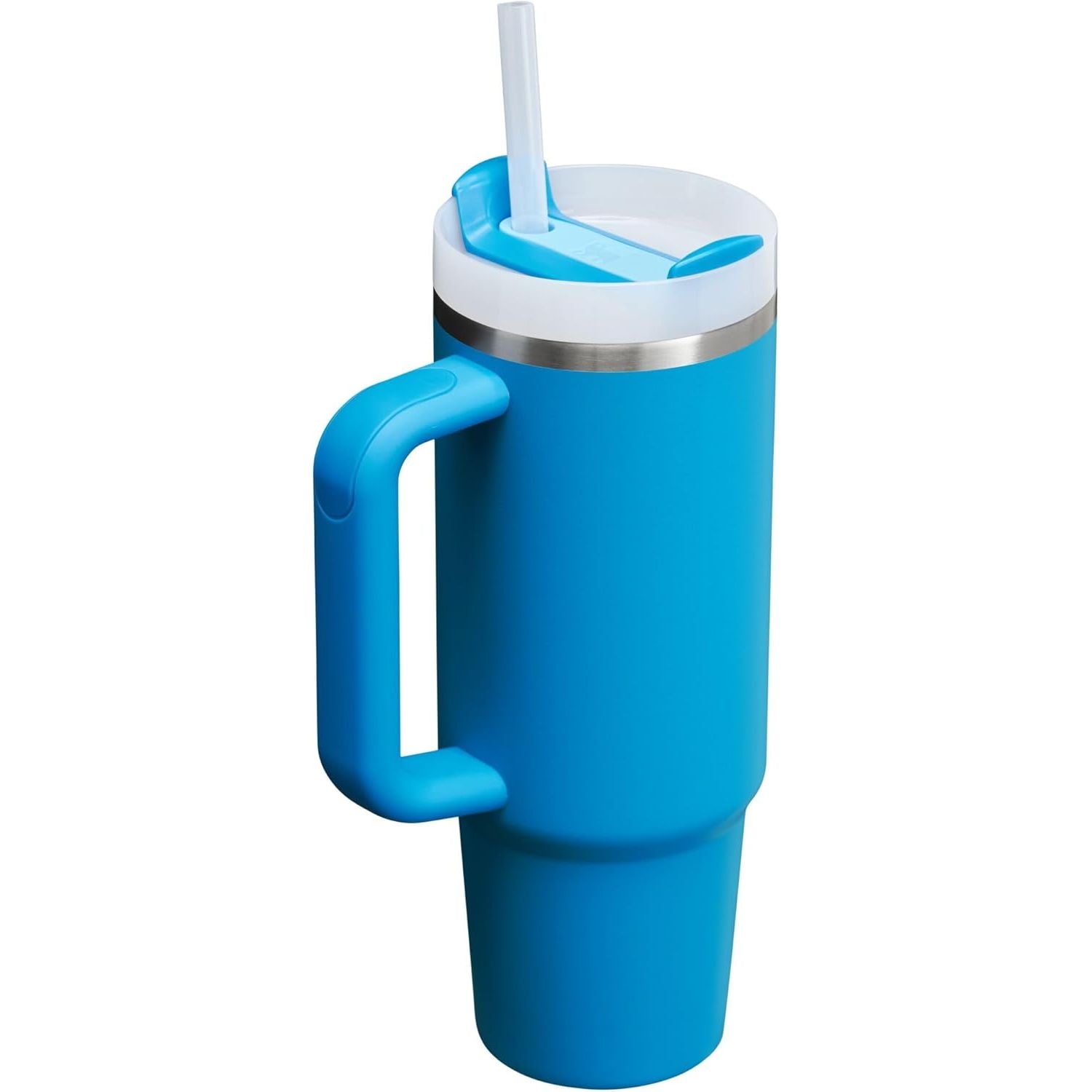 STANLEY Quencher H2.0 Tumbler with Handle and Straw 30 oz | Flowstate 3-Position Lid | Cup Holder Compatible for Travel | Insulated Stainless Steel Cup | BPA-Free | Azure