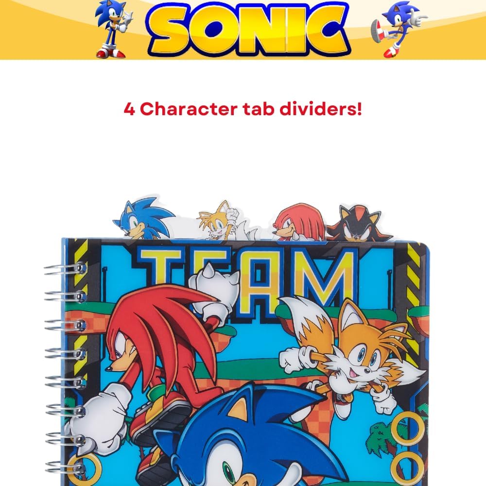 Innovative Designs Sonic The Hedgehog 11 Pcs Stationey Set, Blue, (714422snc)