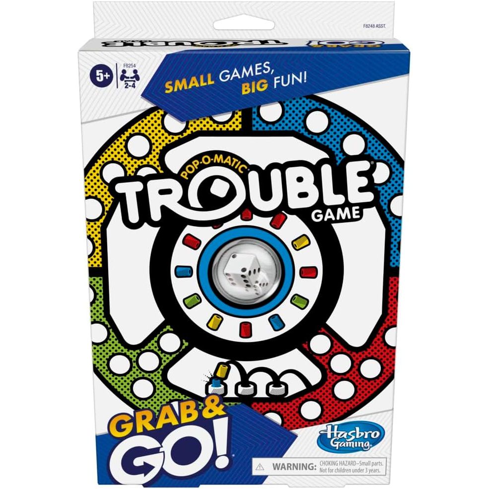 Hasbro B1003 Pop-O-Matic Trouble Grab and Go Game
